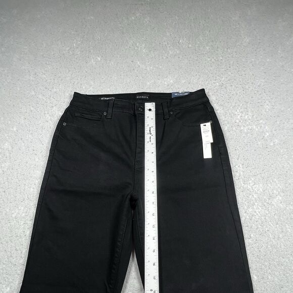 Talbots Straight Leg Black Denim Jeans Womens Size 10P Straight Leg High Waist - Picture 6 of 13